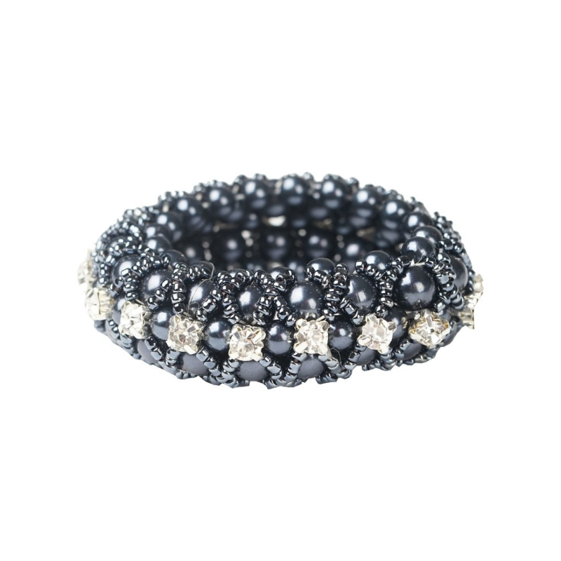 Horka Knotband Crystal Pearl