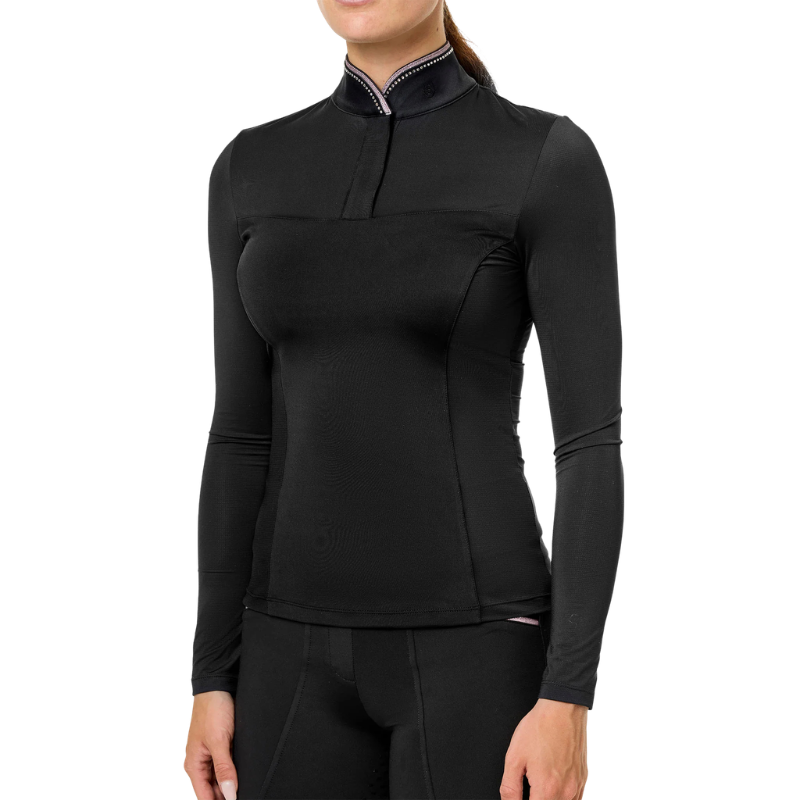 Revenew Top Black Pink Glimmer