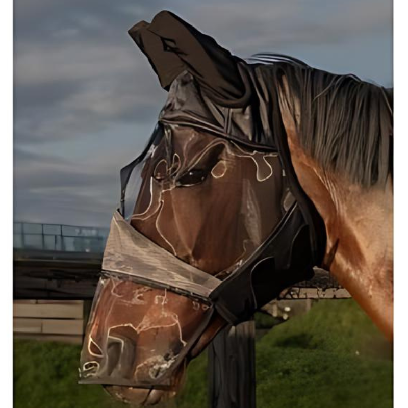 Harry's Horse Vliegenmasker Flyshield Met Neusstuk