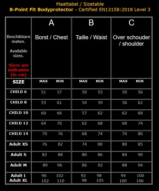 Sir Lancelot Bodyprotector 8-point Fit