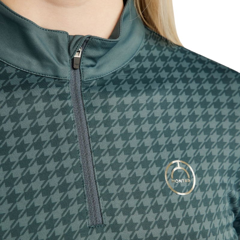 Montar Trainingsshirt MoHannah All Over Houndstooth