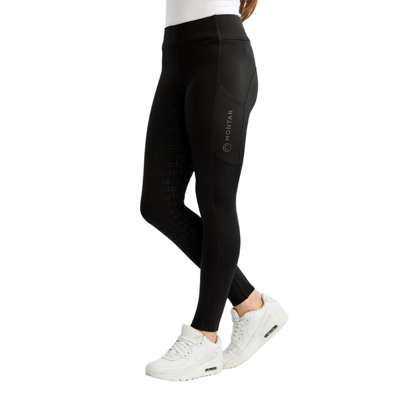 Montar Junior MoFair Tigths w. Gun Metal Logo Print