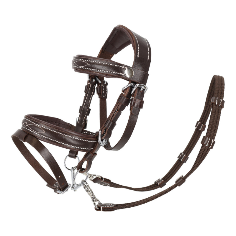 QHP Hoofdstel luxe stiksels Hobby horse