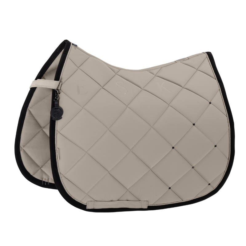 Eskadron Saddle Cloth Silk Contrast Diamond Platinum 2026