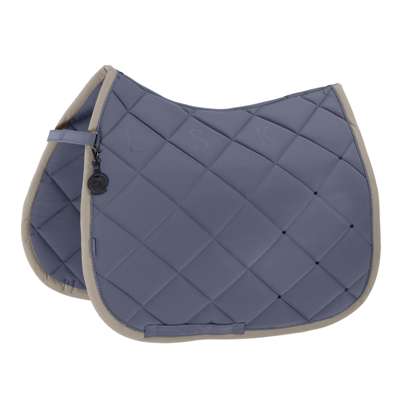 Eskadron Saddle Cloth Silk Contrast Diamond Platinum 2026