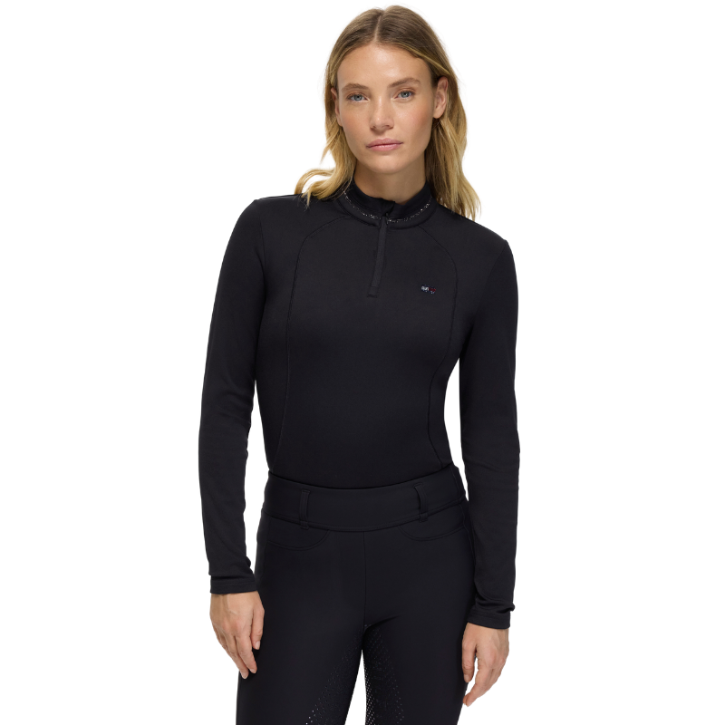 Tommy Hilfiger Cady 1/4 Zip Rhinestone Training Top